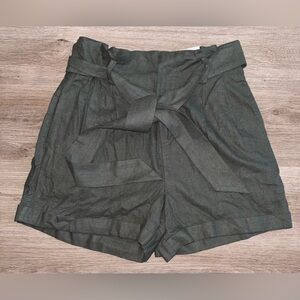 High Waist Dark Olive Shorts